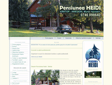 Tablet Screenshot of pensiuneaheidi.com